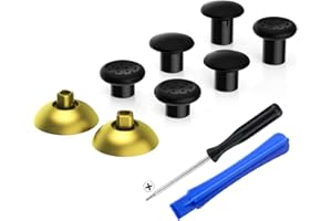 eXtremeRate ThumbsGear Interchangeable Ergonomic Thumbstick for PS5 Controller, for PS4 All Model Controller - 3 Height Domed