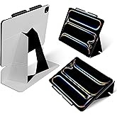 MOFT Folio Case for iPad Air 13-inch M3/M2 (2025/2024) - Silm Stand Protective Case with Detachable Pencil Holder, Multi-Angle Viewing, MOVAS Leather Cover, Auto Sleep/Wake, Misty Cove