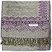 Women's Woven Double Side Pashmina Shawl Wrap Scarf 80