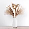 67PCS Pampas Grass Dried Flowers, Winter Decor Winter Decorations for Boho Home, Wedding, Baby Shower Decorations, Rustic Farmhouse Party Table Decor Home Decorations