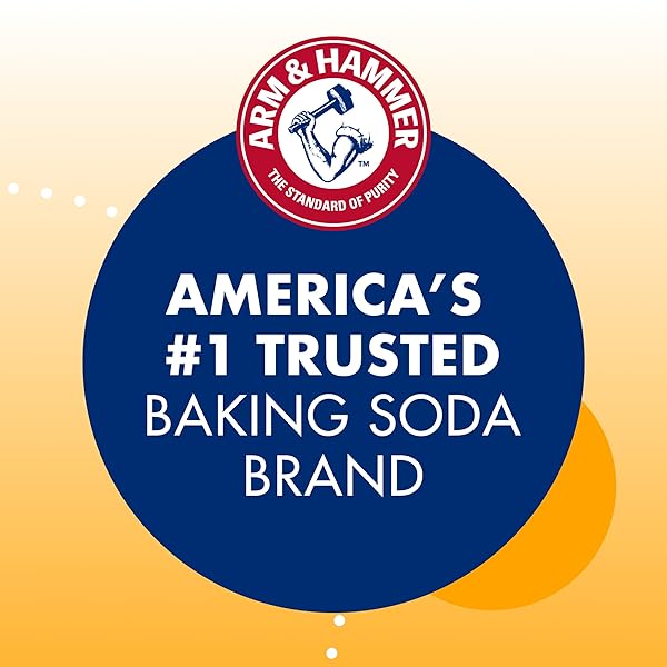 ARM & HAMMER BAKING SODA MADE IN USA, IDEAL FOR BAKING, PURE & NATURAL, 2.7LB BAG