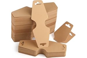 TUPARKA 250 Pieces Necklace Display Cards Blank Necklace Card Holder Tags Jewelry Display Hanging Cards for Jewelry Necklaces