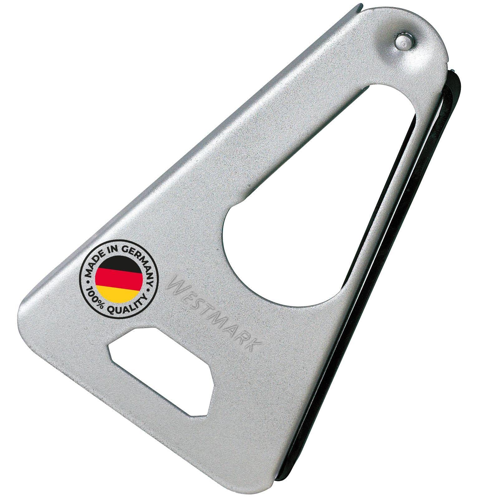 Westmark Universal Opener with Rubber Lip, Glass jar, bottle and lid opener, Length: 17 cm, Steel/Rubber, Twist, Silver, 10502270