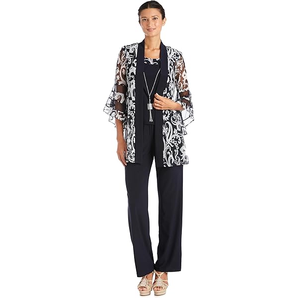 Amazon.com: R&M Richards Women's Lace Sheath Dress W/Beaded Neckline &  Draped Chiffon Jacket : Clothing, Shoes & Jewelry