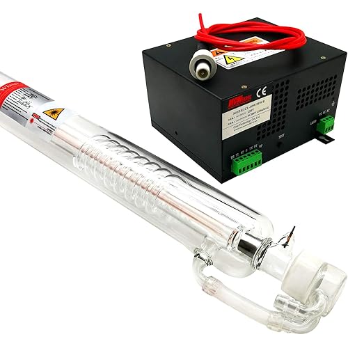 MCWlaser 50W CO2 Laser Tube 85cm M50 & 50W Laser Power Supply 220V for Engraving Cutting Engraver Cutter