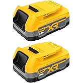 DEWALT 20V MAX POWERSTACK Lithium Ion Battery 2 Pack (DCBP034-2)
