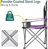 Trail Trail Outdoor Leisure Kestrel Deluxe Camp Chair High Back 120kg view 3