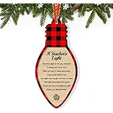 JUESMOS Teacher Christmas Ornament 2025 Teacher Appreciation Gifts for Women Teachers Ornament for Christmas Tree Thank You Gifts for Teachers from Students
