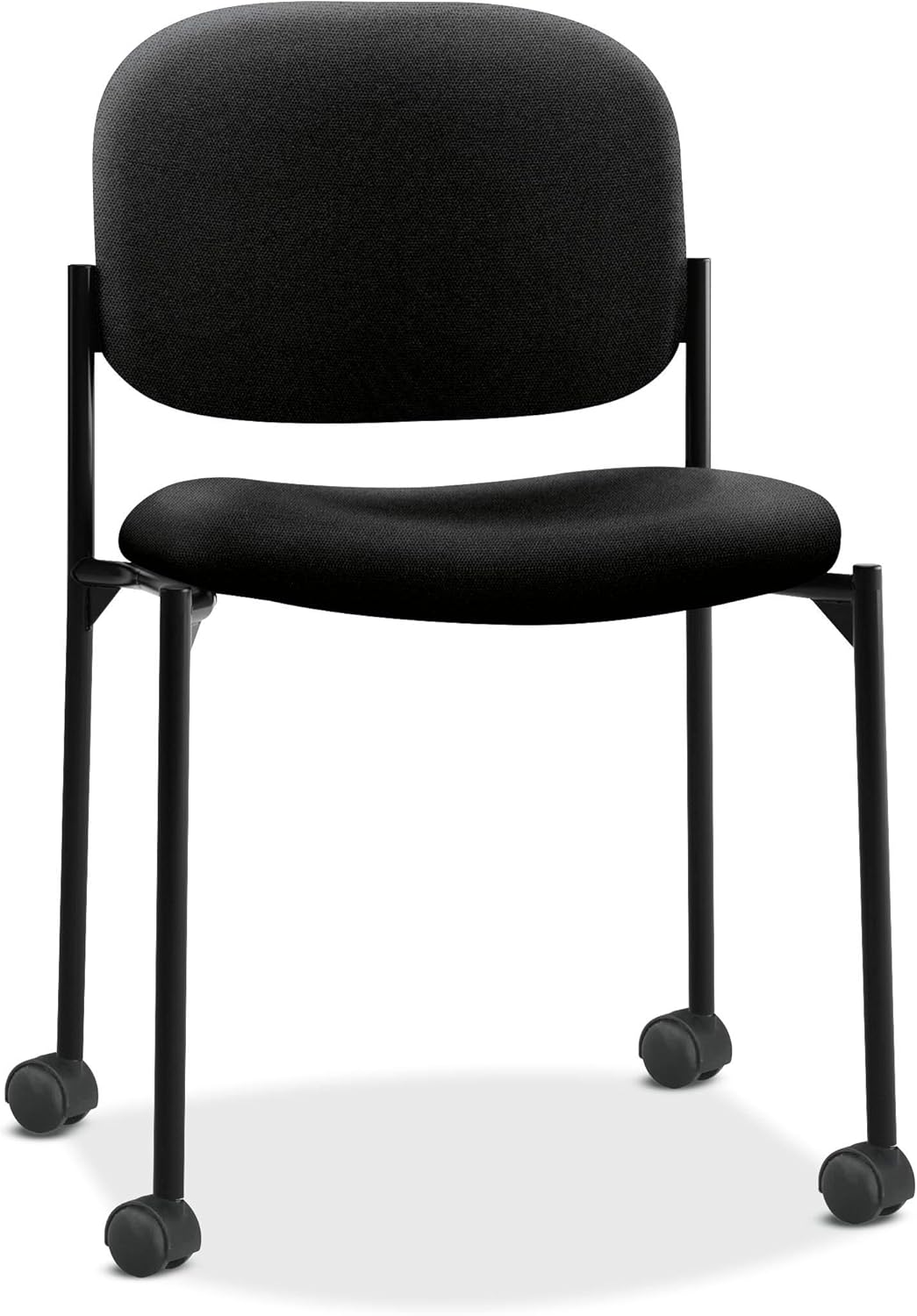 HON Scatter Armless Stacking Guest Chair, in Black (HVL606): Furniture & Decor