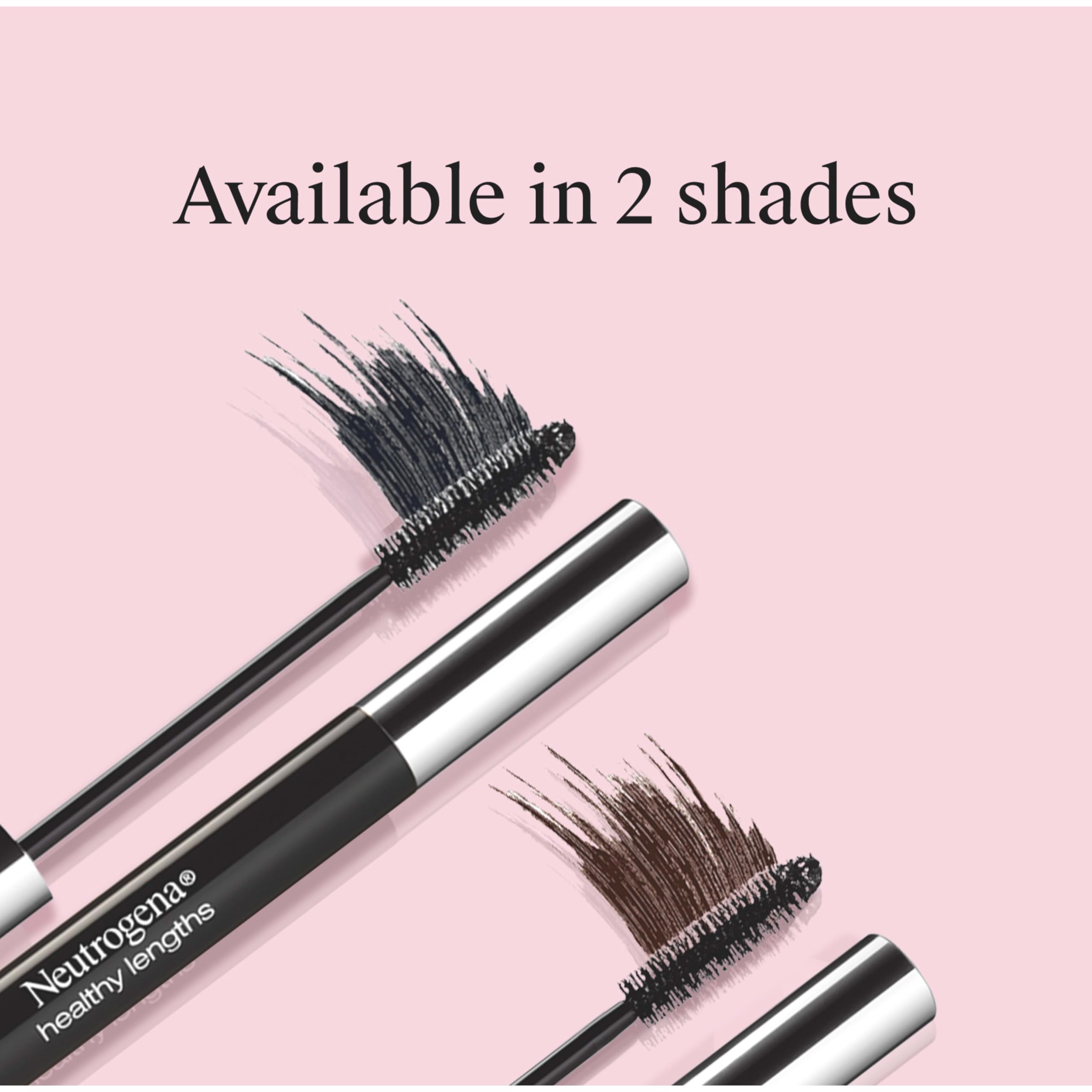 Neutrogena Healthy Lengths Mascara - with Vitamin E & Olive Oil, Lengthening Formula Extends the Look of Your Lashes up to 100% without Clumping, Flaking or Smudging, Carbon Black 0.21 oz