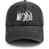 Tomalillin Bigfoot Hats for Men Women, Funny Adjustable Embroidered Big Foot Sasquatch Baseball Cap, Wild Bigfoot Trucker Hat