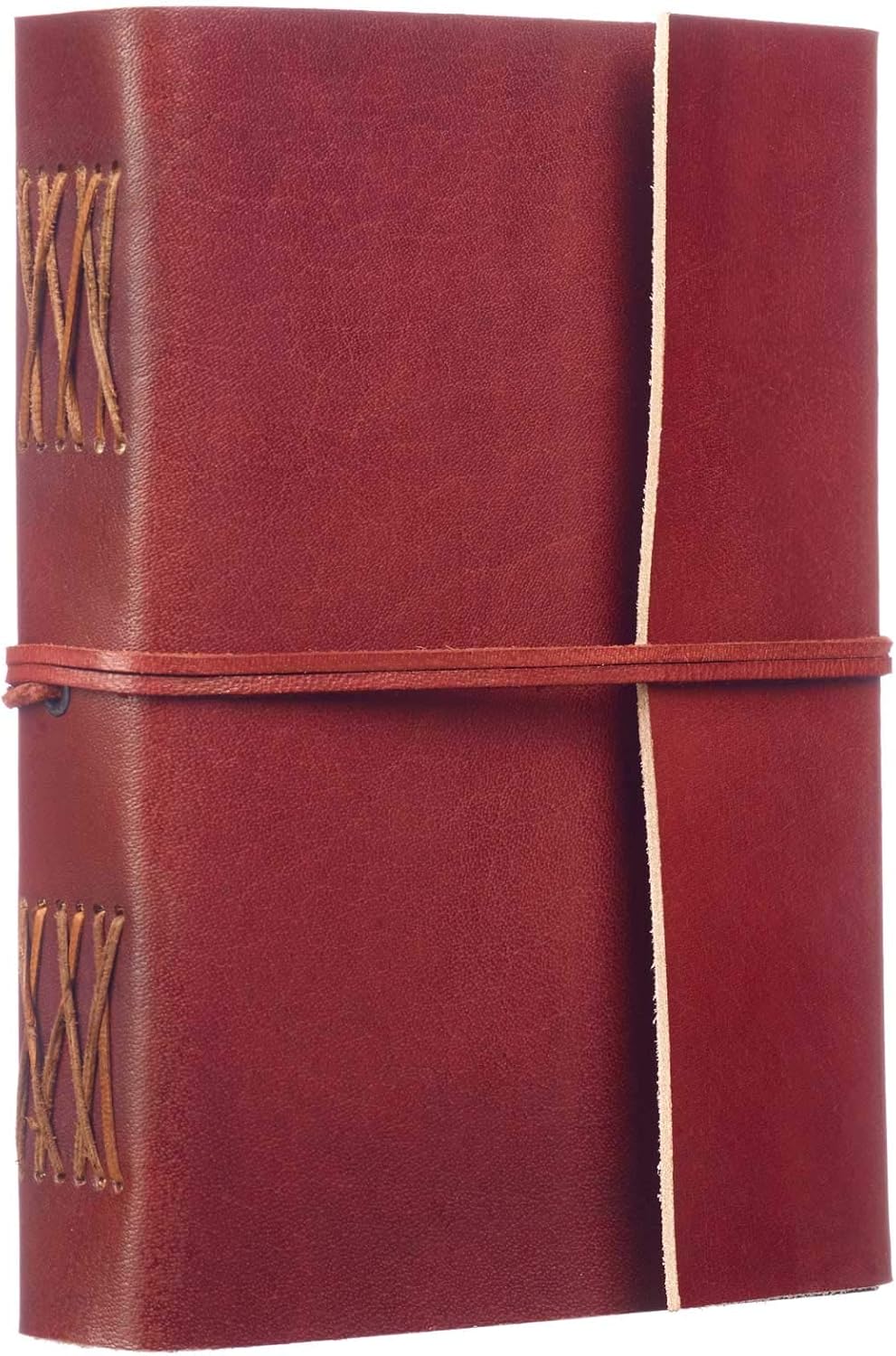 Paper High Leather Journal Notebook Large Plain 135 x 185mm, Brown
