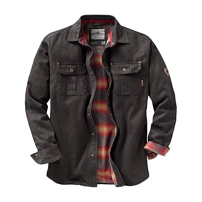 Legendary Whitetails Men's Journeyman Flannel Lined Rugged Shirt Jacket