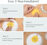 WINSOME Disc Plate Hangers 75mm Self Adhesive Wall Plate Holder view 3