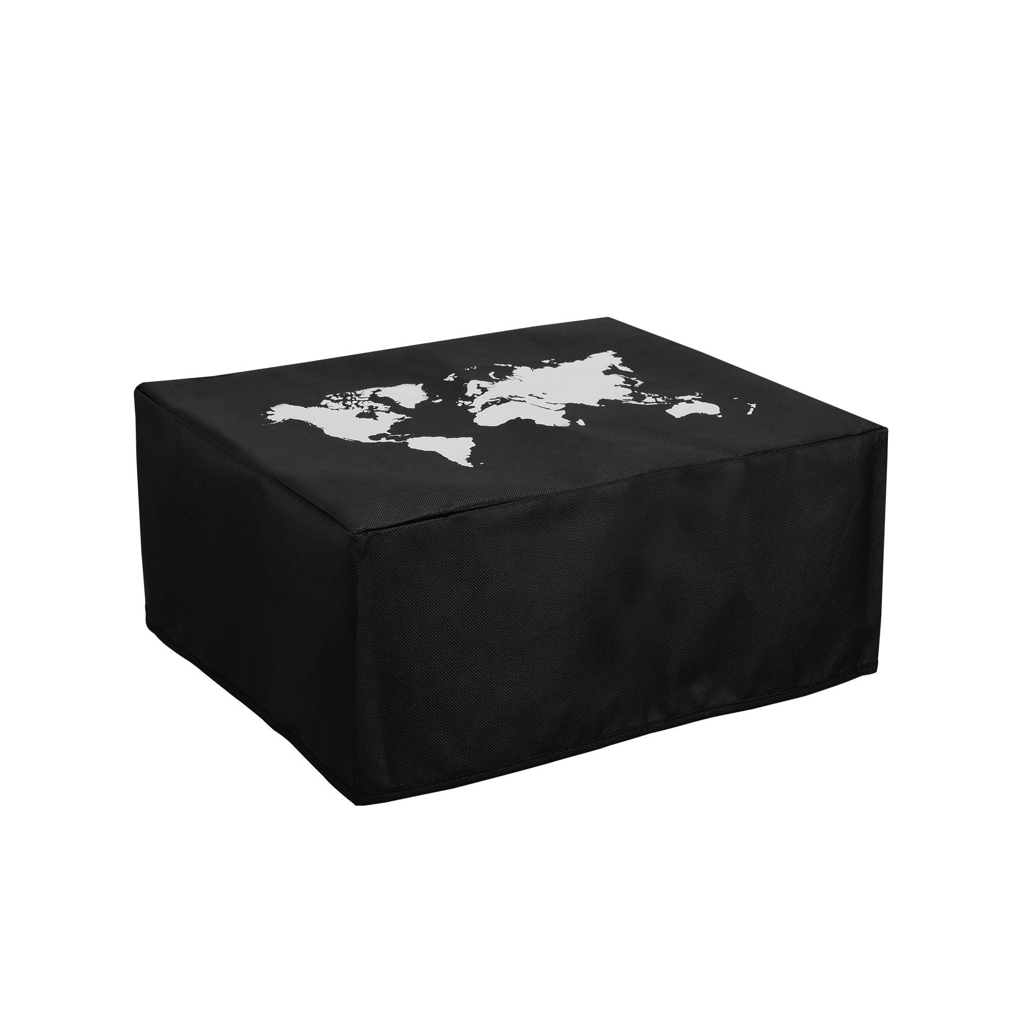 kwmobile Dust Cover Compatible with Epson EcoTank ET-2850 / EcoTank ET-2856 / Home XP-5200 - Printer Case - White/Black - Travel Outline