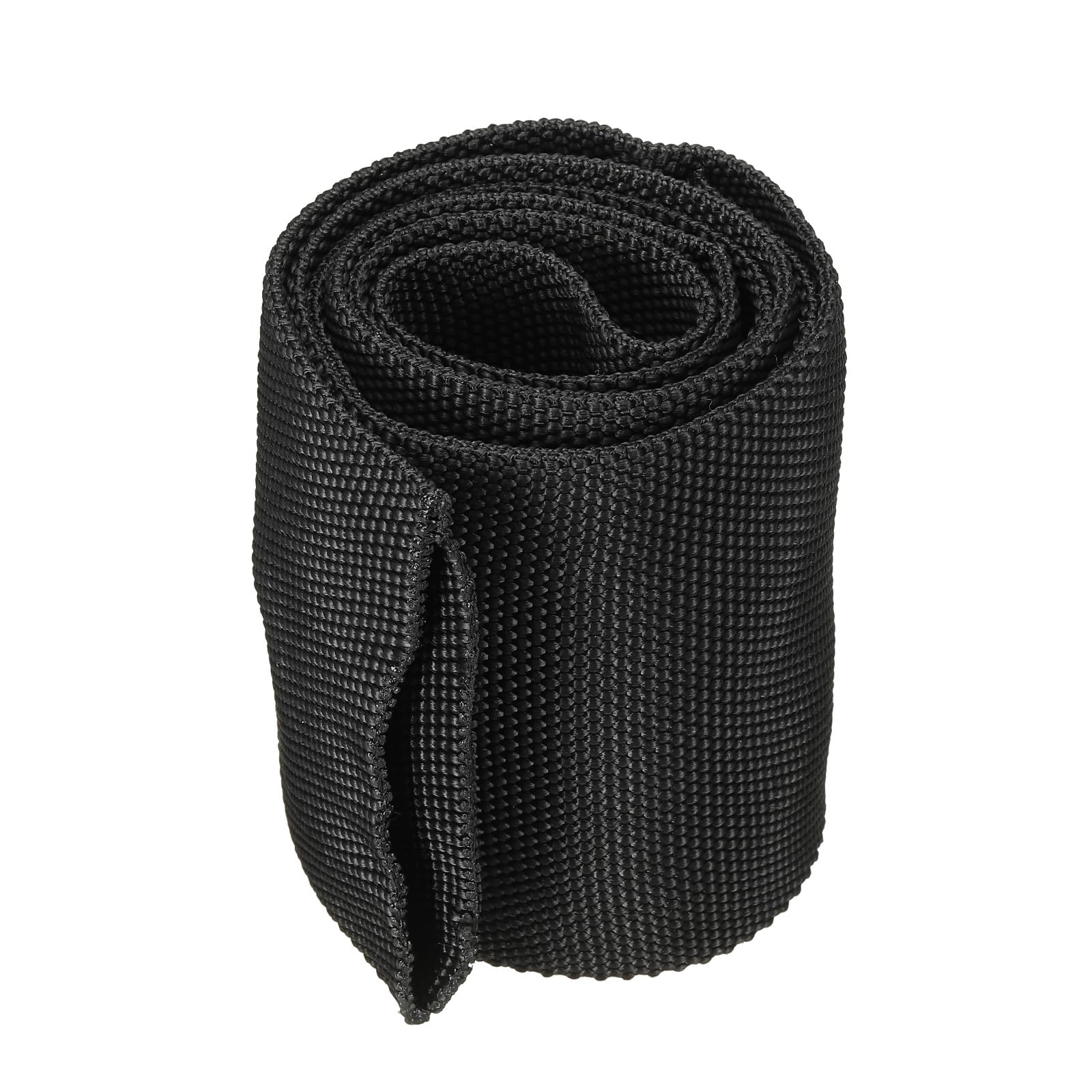 PATIKIL 2.2" Dia 3.3FT Nylon Protective Hose Sleeve, Cable Cover Sheath Protection for Welding Tig Torch Hydraulic Hose, Black