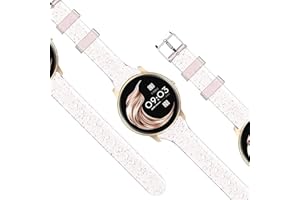 Compatible with Garmin vivoactive 5 Band, Lamshaw 20mm Women, Soft Silicone Glitter Clear Sport Strap Compatible for Garmin vívoactive 5/Approach S12/Approach S40/Approach S42/D2 Air/D2 Air X10/Forerunner 165, 245, 55, 645/Venu/Venu 2 Plus/Venu Sq/Venu Sq 2/Vivoactive 3/Vivomove 3/Vivomove luxe/Vivomove Sport/Vivomove Style/Vivomove Trend