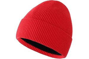 Connectyle Kids Beanie Hat Warm Winter Hats for Boys Girls Fleece Lined Knit Cap