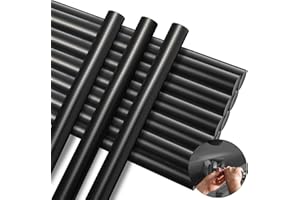 CroBlissful 20 Pcs Paintless Dent Repair Glue Sticks PDR Glue Hot Sticks Paintless Dent Repair Tool for Car Restoration Remover Tool Set (Black)