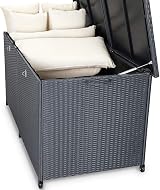 CASARIA XXL 625L PolyRattan Garden Storage Box with Wheels Lockable Automatic view 8