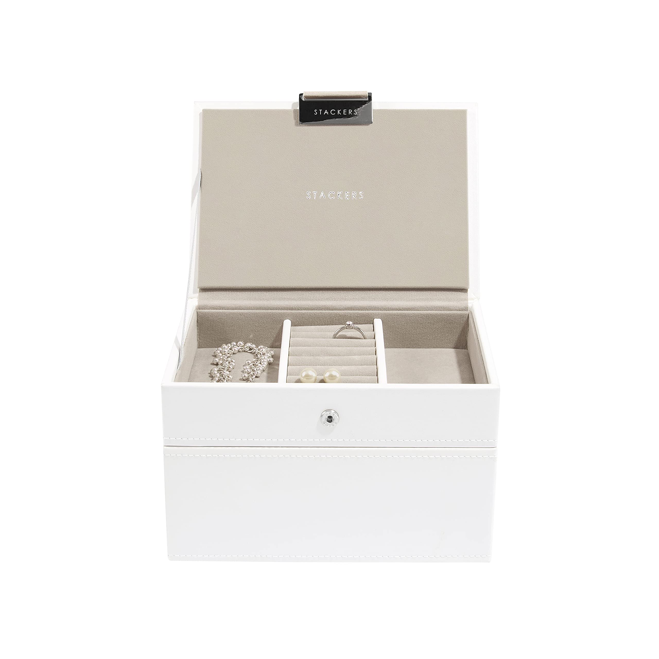 Stackers White Mini Jewellery Box - Set of 2