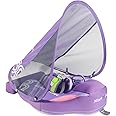 2024 Newest Mambobaby Baby Pool Float with Canopy & Tail Mambobaby Baby Swim Float Non-Inflatable Solid Baby Float Upgrade Soft Waterproof Skin-Friendly Material Infant Swim Float
