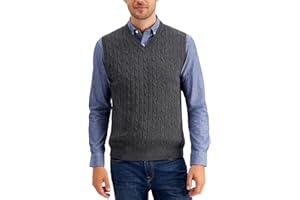 MNCEGEER Mens Knitwear Vest Sleeveless Casual V Neck Slim Fit Pullover Knitted Sweater