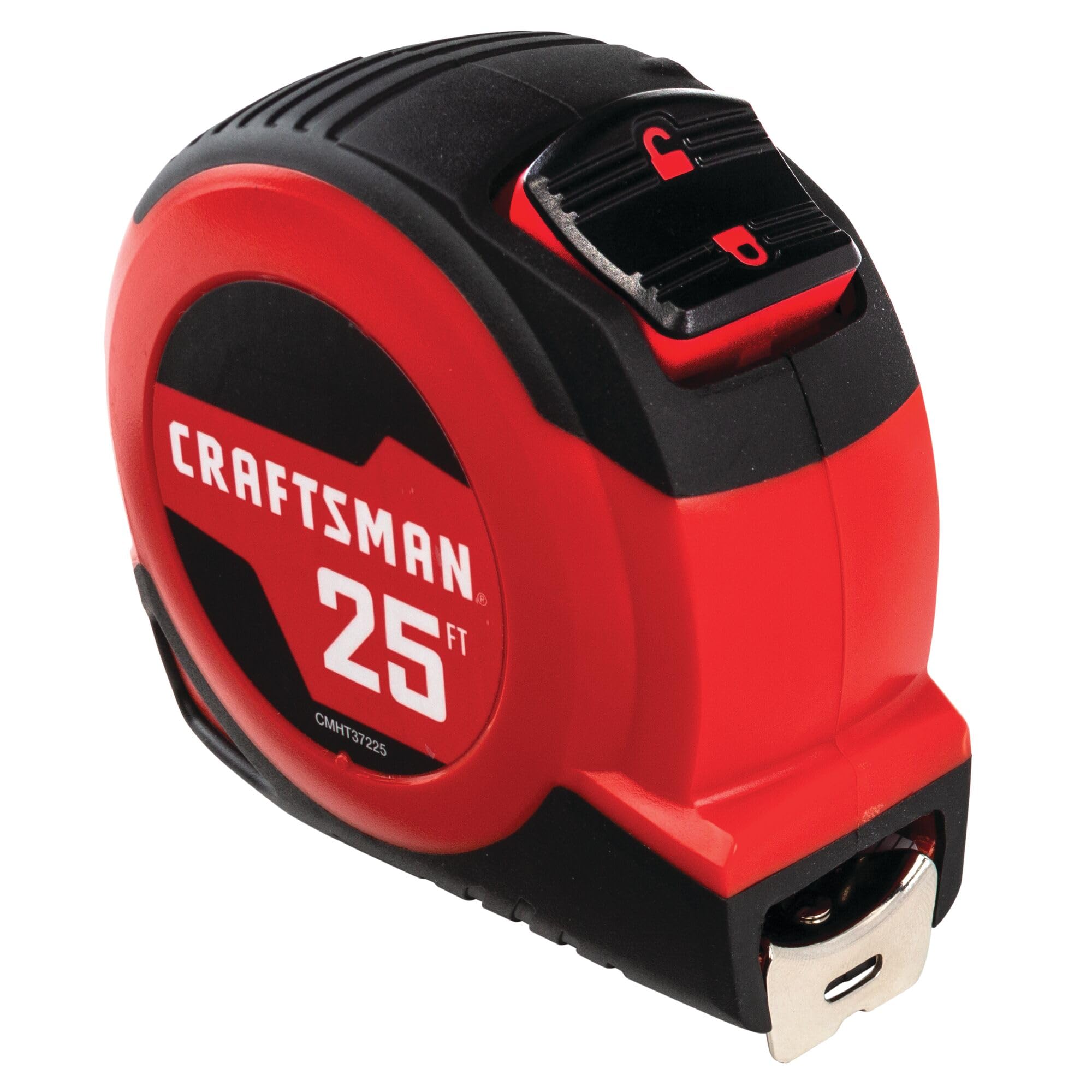 CRAFTSMAN 25Ft Tape Measure with Fraction Markings, Retractable, Self