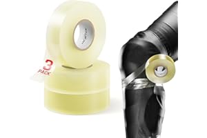 Rezztek Hockey Clear Shin Pad Tape – Clear Hockey Tape – Hockey Sock Tape – Stretch and Rip - Durable