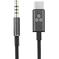 Bolle & Raven USB-C Aux Cable (Type C to 3.5mm) Durable, Tangle-Free UsbC Cord to Male 3.5mm Auxiliary (Audio Link to Car Jack, Headphones, Speakers) Black