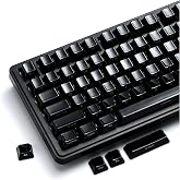 XVX Real Ceramic Keycaps Set, 120 Keys Black Side Printed Shine Through Keycaps, Cherry Profile Ceramic Key Caps for MX Switc