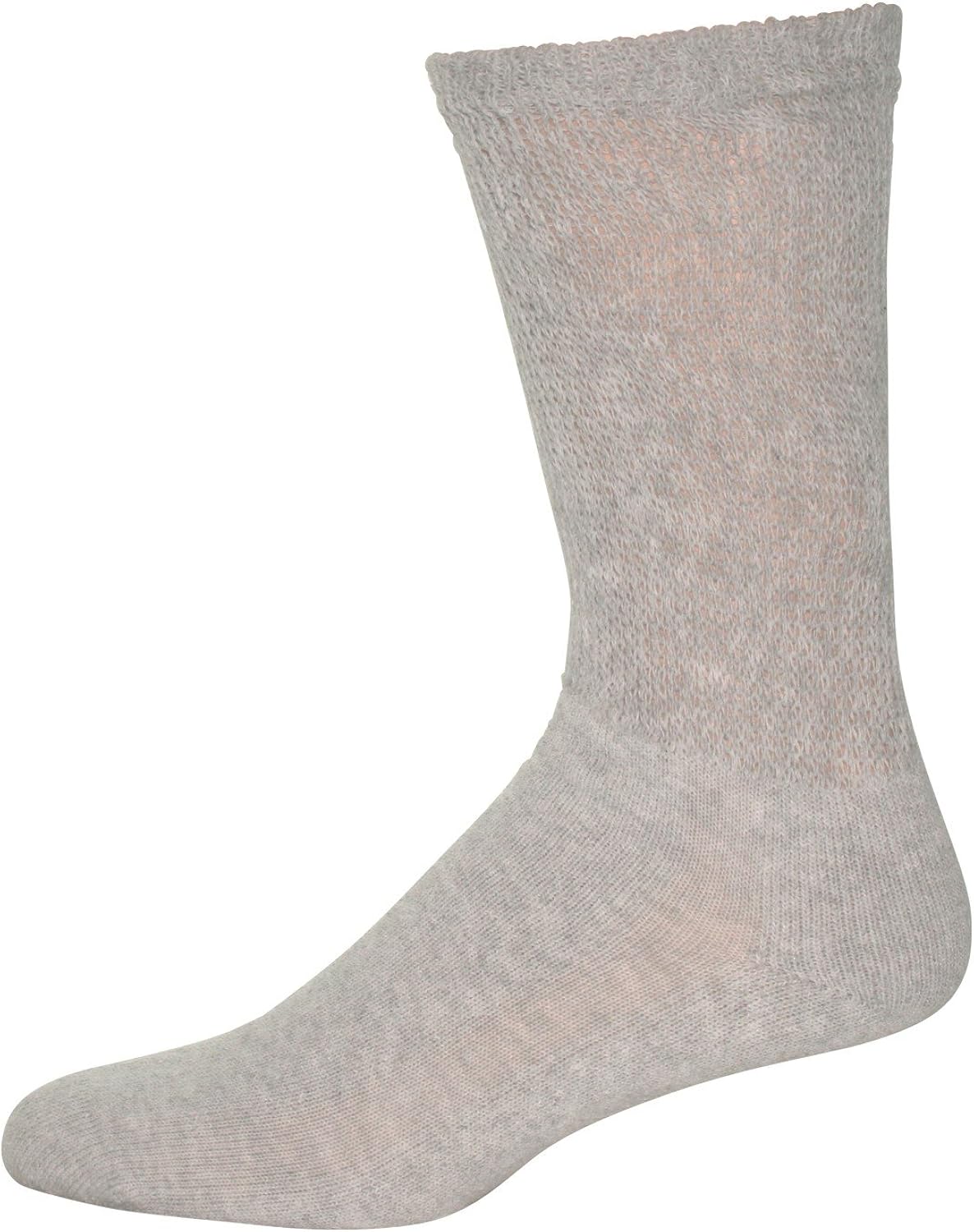 Comfortable Mens Diabetic Socks Gray (long) 3pack Size10