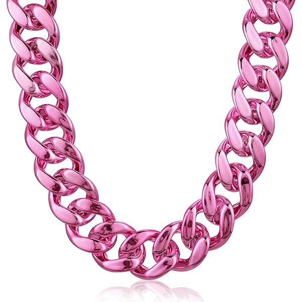 Amazon.com: Riuziyi 2Pack Big Chunky Plastic Hip Hop Chain for Men