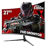 ZZA 27 Inch Curved Gaming Monitor 180Hz /144HZ 1ms