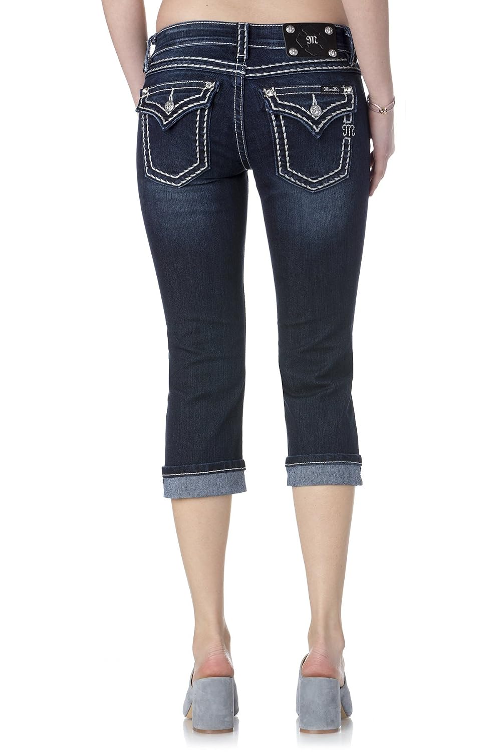 Big Stitch Cuffed Capri Clothing 