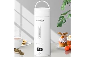 STARIVER Portable Electric Kettle, Small Travel Electric Kettle for Travel & Business, Mini Hot Water Boiler with 4 Temperature Keep-warm, 304 Stainless Steel Auto Shut-Off and Boil Dry Protection
