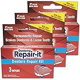 Dentemp Denture Repair Kit (3-Repairs) (3 Pack)