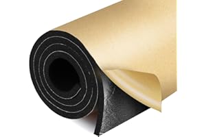 BlingCnsy 197mil(5mm) 24sqft Sound Deading Material for Cars Closed Cell Foam Auto Sound Deadening Mat Sound Deadener, Automotive Heat Shield Insulation Pad for Garage Door Trunk Hood Dampening