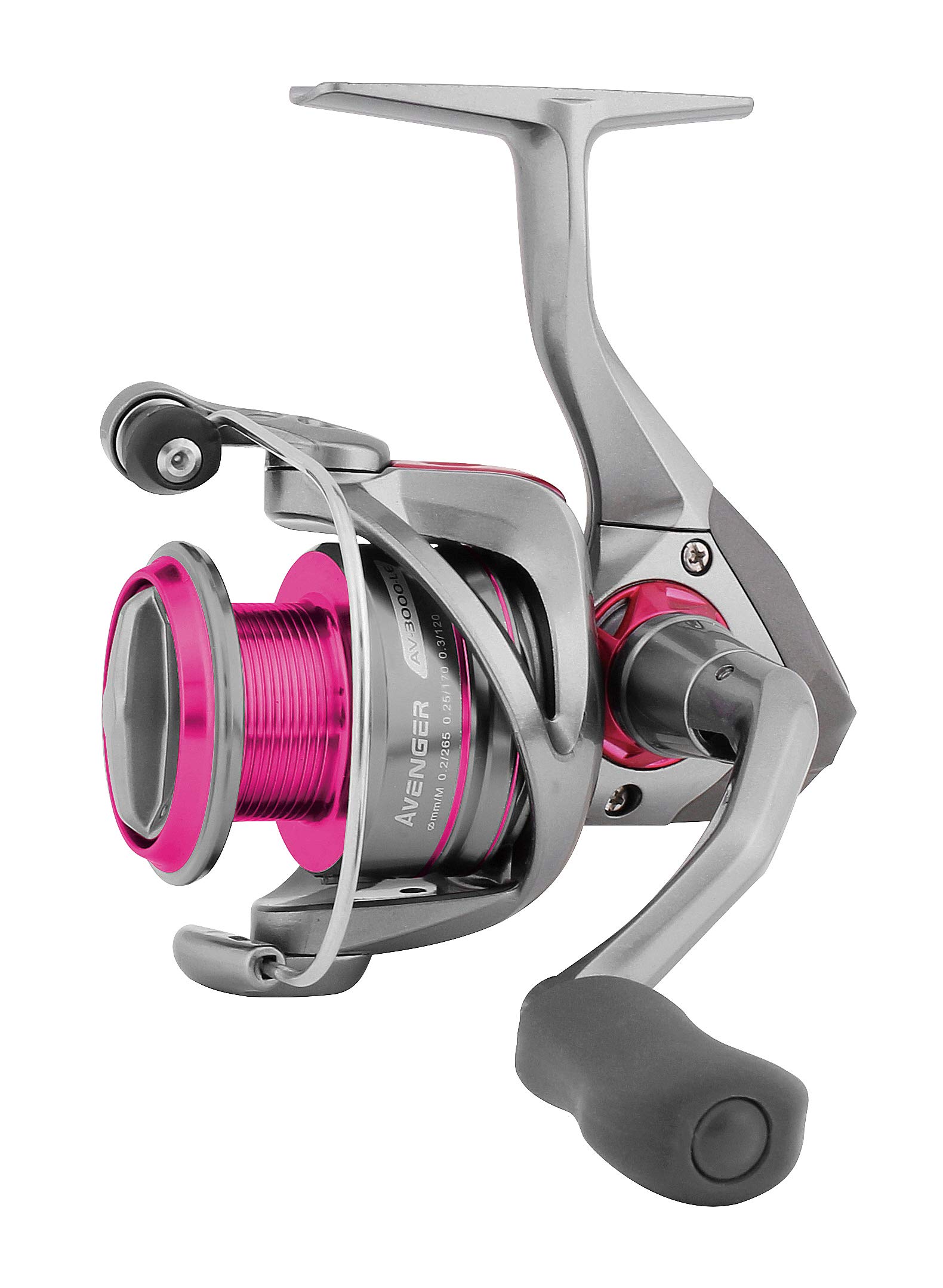 Okuma, Avenger New Generation LE Spinning Reel, 5.0:1 Gear Ratio, 25.80" Retrieve Rate, 7 Bearings, 15 lb Max Drag, Ambidextrous,Silver
