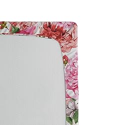 Ambesonne Watercolor Flower Fitted Sheet, Victorian