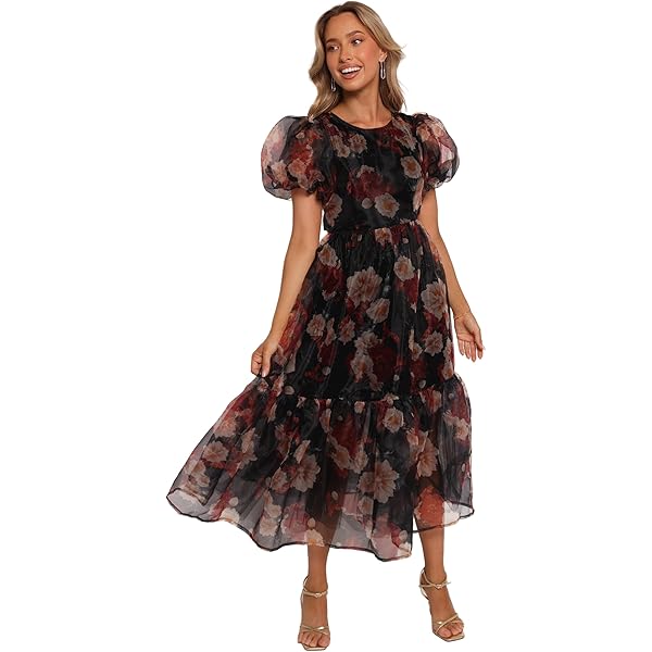 petal and pup brown dress Petal & Pup Women's Delphine Maxi Dress-Brown Floral at Amazon Women's  Clothing store