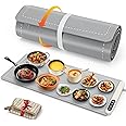 FYY Extra Large Food Warming Mat - Electric Warming Tray with 6 Temperature Settings and 6 Hours Timer, Full Surface Heating Food Warmer, Premium Silicone Heating Tray for Gatherings, Parties, Grey