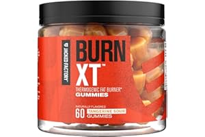 Jacked Factory Burn-XT Weight Loss Gummies - Thermogenic Fat Burner & Appetite Suppressant Gummies with Acetyl-L-Carnitine HCL, MitoBurn, & Caffeine - 60 Gummies, Tangerine Sour