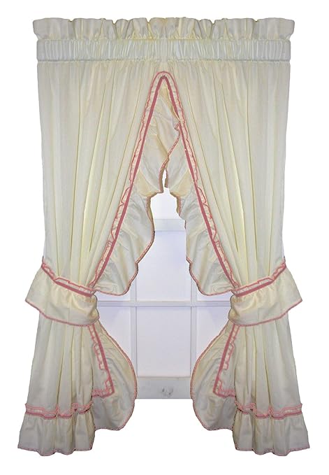 Amazon Com Window Toppers Jenny Country Ruffle Priscilla Curtains
