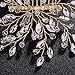 FXmimior Wedding Headpiece Crystal Rhinestone Hair Comb Hair Accessories for Bridal Bridesmaid Women (gold)