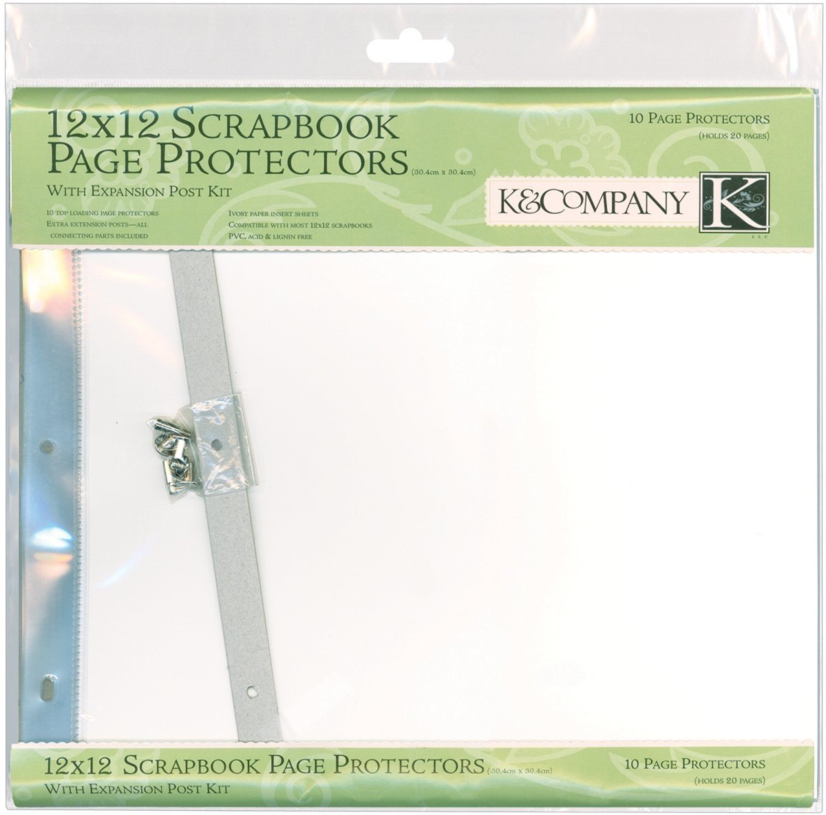 K&Company Findings 12 x 12-inch Page Protectors