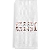 GWFSJYU Gigi Gifts Kitchen Towels, Gifts for Gigi Grandma Dish Tea Towels, Mothers Day Birthday Grandma Gift Decorative Hand Towel for Kitchen Bathroom, 16x24 Inch