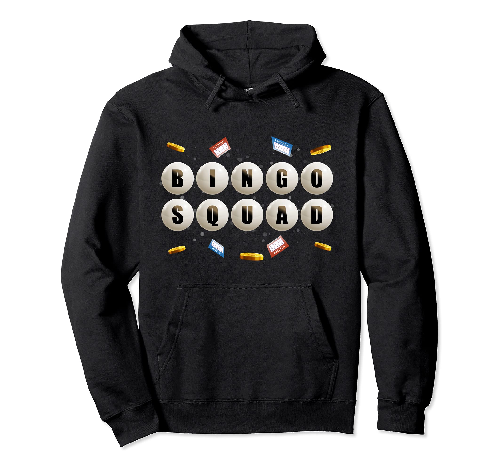Bingo Squad Gift Bingo Player Gambling Lottery Winner Bingo Pullover Hoodie