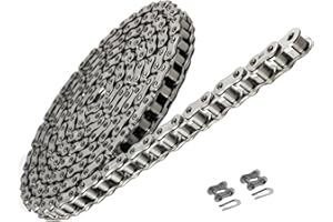 Jeremywell 40 SS Stainless Steel Roller Chain 10 Feet with 2 Connecting Links