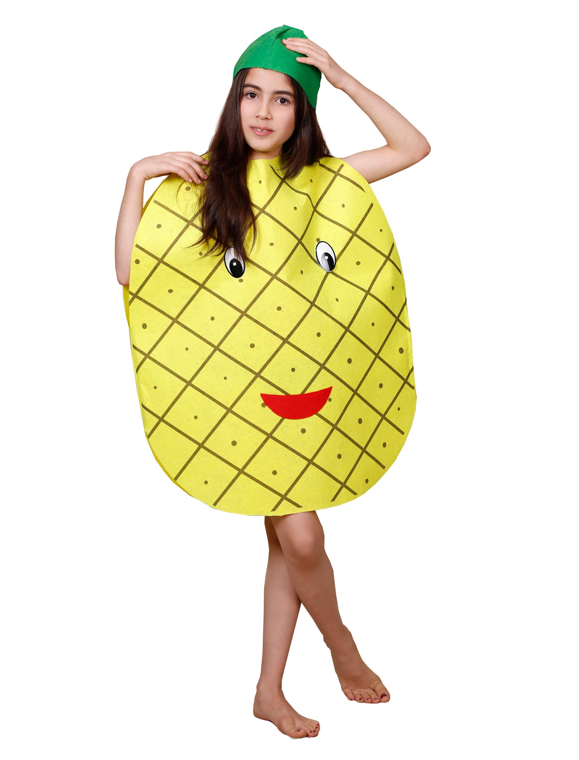 Matissa Kids Fruits Vegetables and Nature costumes Suits outfits Fancy Dress Party Boys and Girls (Pineapple)